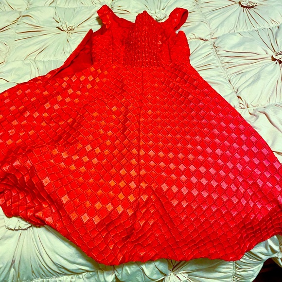 Anthropologie Moulinette Soeurs Red Minette Dress - Picture 3 of 3